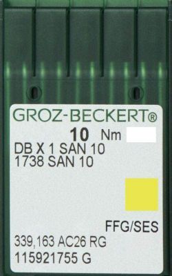 Игла Groz-beckert DBx1 SAN10 FFG № 75/11