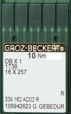 Игла Groz-beckert DBx1 GEBEDUR №70/10