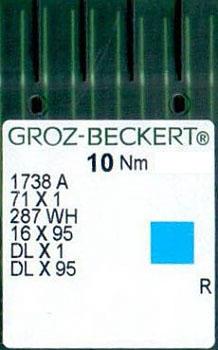 Игла GROZ-BECKERT 287WH (DBx95/DLx1/1738A) № 130/20